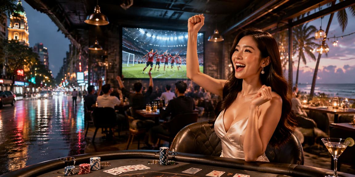 Người chơi tại Hà Nội tham gia trò chơi bài và game may mắn buổi tối
